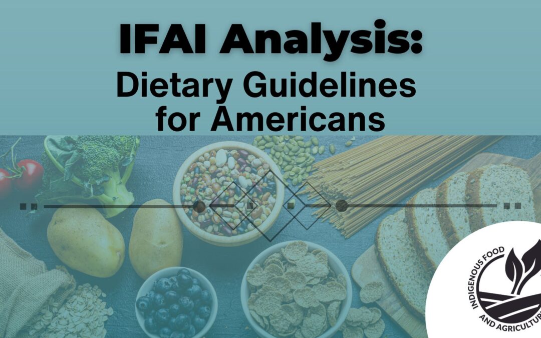 IFAI Analysis: Dietary Guidelines for Americans