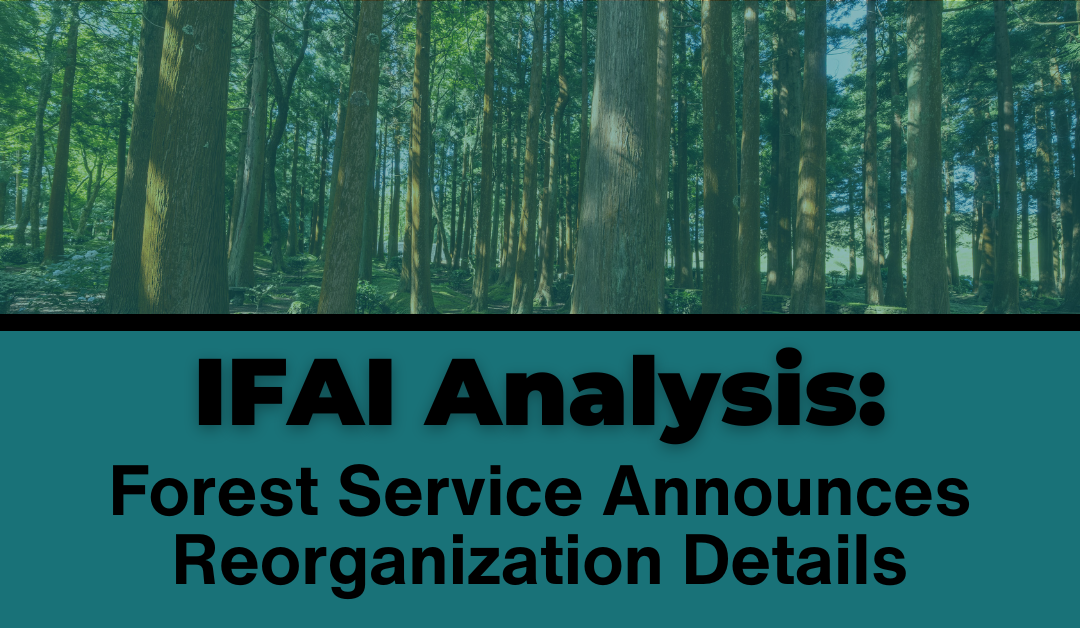 IFAI Analysis – Forest Service Announces Reorganization Details