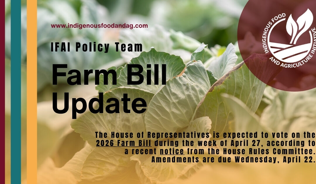 House to Vote on Farm Bill Last Week of April