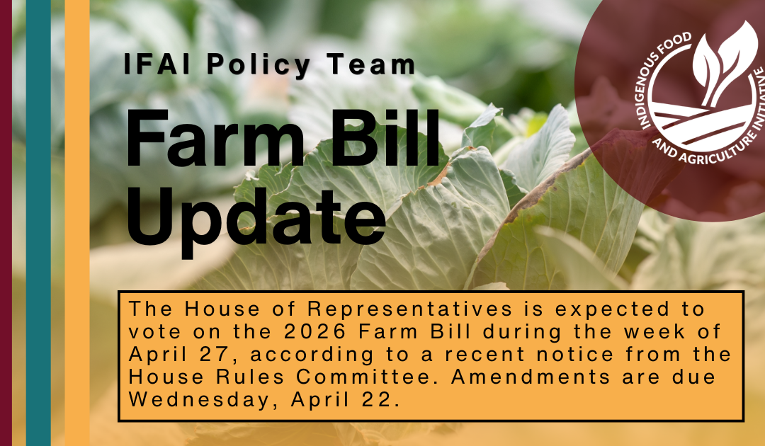 House to Vote on Farm Bill Last Week of April