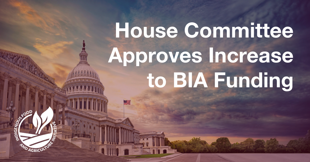House Committee Approves Increase to BIA Funding