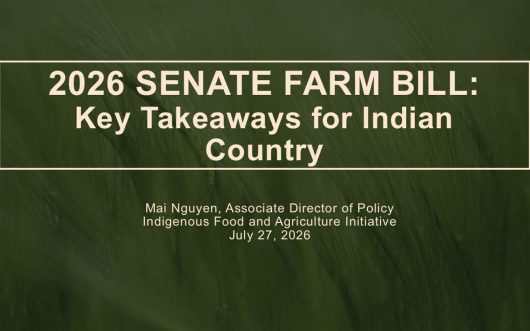 IFAI Analyzes FY26 Senate Farm Bill